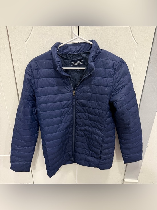 Lands' End Jackets & Blazers - Land's End Blue Puffer Jacket